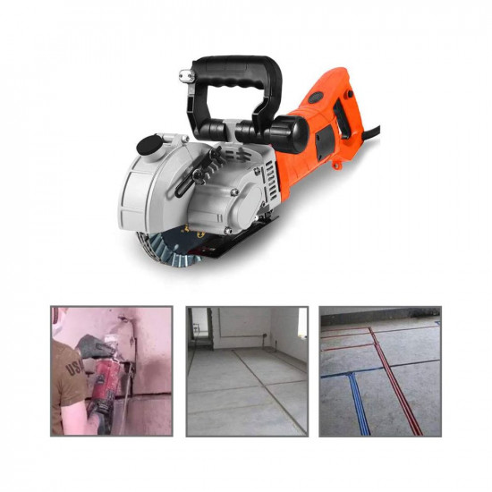 VOLTZ 133 5500W Electric Wall Chaser with Laser Guide Groove Cutting Machine Slotting Machine with 2pcs Carbon Brushes