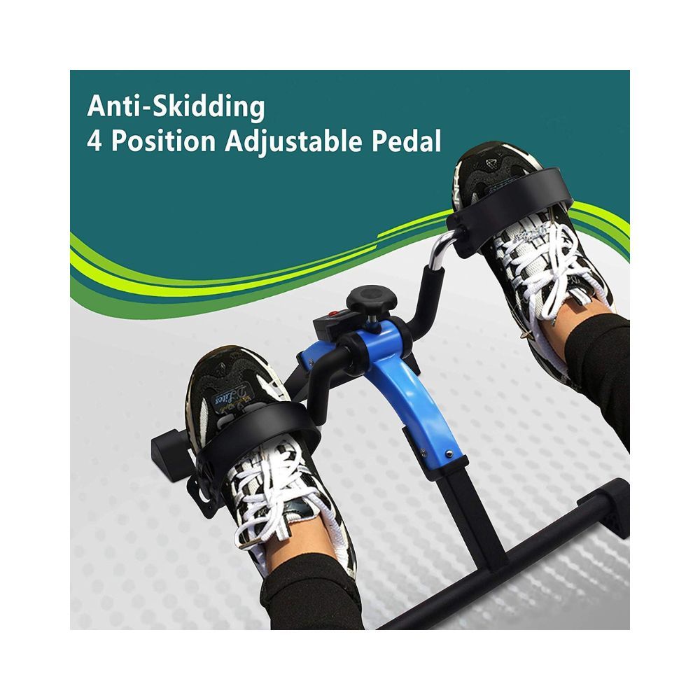 Voroly Portable Under Desk Bike Pedal Exerciser Cycle for Adults & Seniors Physical Therapy Workout Equipment