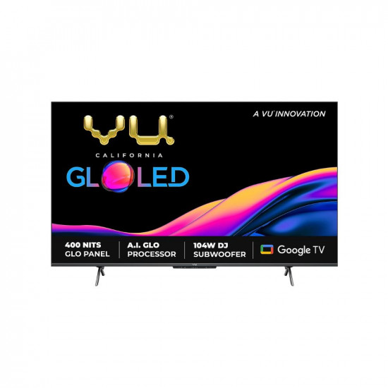 VU 126 cm (50 inches) The GloLED Series 4K Smart LED Google TV 50GloLED (Grey)