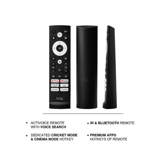 VU 126 cm (50 inches) The GloLED Series 4K Smart LED Google TV 50GloLED (Grey)