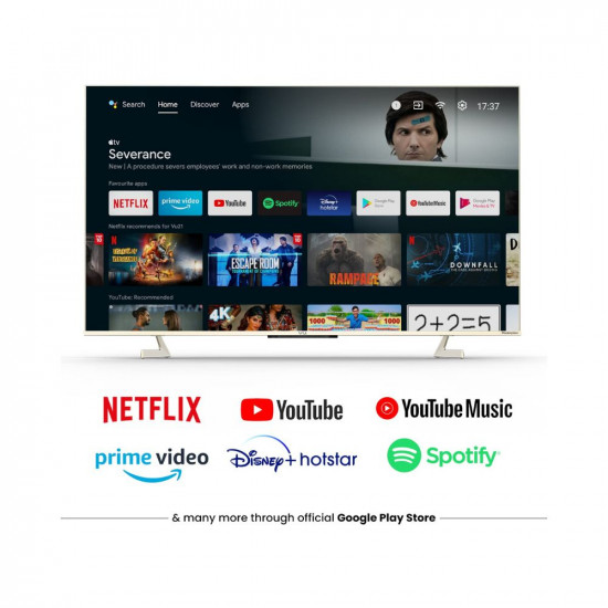 Vu 139 cm 55 inches The Masterpiece Glo Series 4K Ultra HD Smart Android QLED TV 55QMP Armani Gold 2022 Model