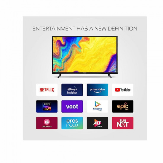 VW 80 cm 32 inches Frameless Series HD Ready Android Smart LED TV VW32S Black