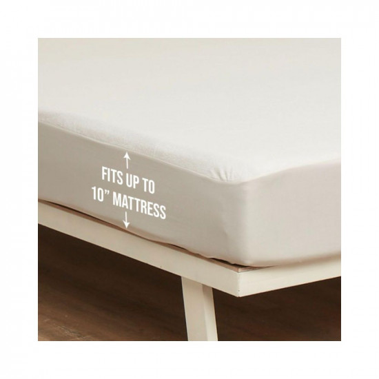Wakefit 100% Waterproof Premium Cotton Mattress Protector | Breathable and Hypoallergenic Ultra Soft Fitted Bed Protector 72