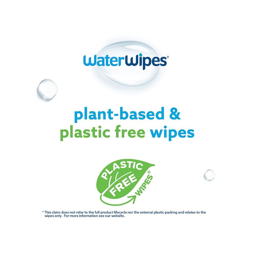 WaterWipes Baby Wipes, White, 60 Wipes (Pack of 4)