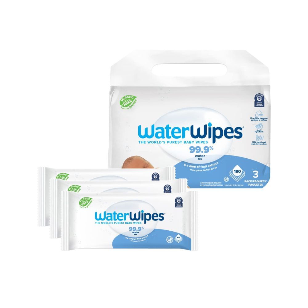 WaterWipes Sensitive Baby Wipes, 60 count - 3 Packs