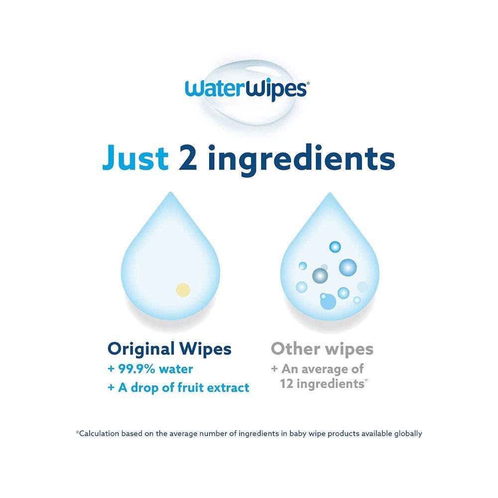 WaterWipes Sensitive Baby Wipes, 60 count - 3 Packs