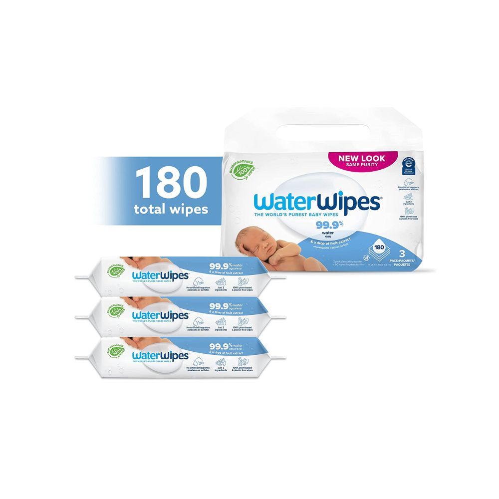 WaterWipes Sensitive Baby Wipes, 60 count - 3 Packs
