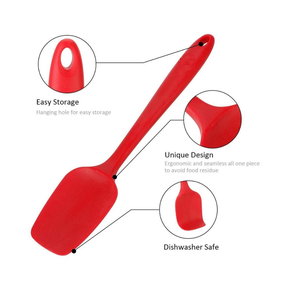 we3 Multi Purpose Heat Resistance Silicone Spatula Turner Non-Stick Silicone Kitchen Tools