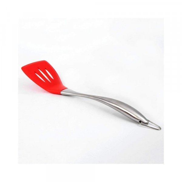 we3 Silicone Spatula Set of 4 Versatile Tools Cooking, Baking and Mixing Non-Stick &amp; Heat Resistant (Red)