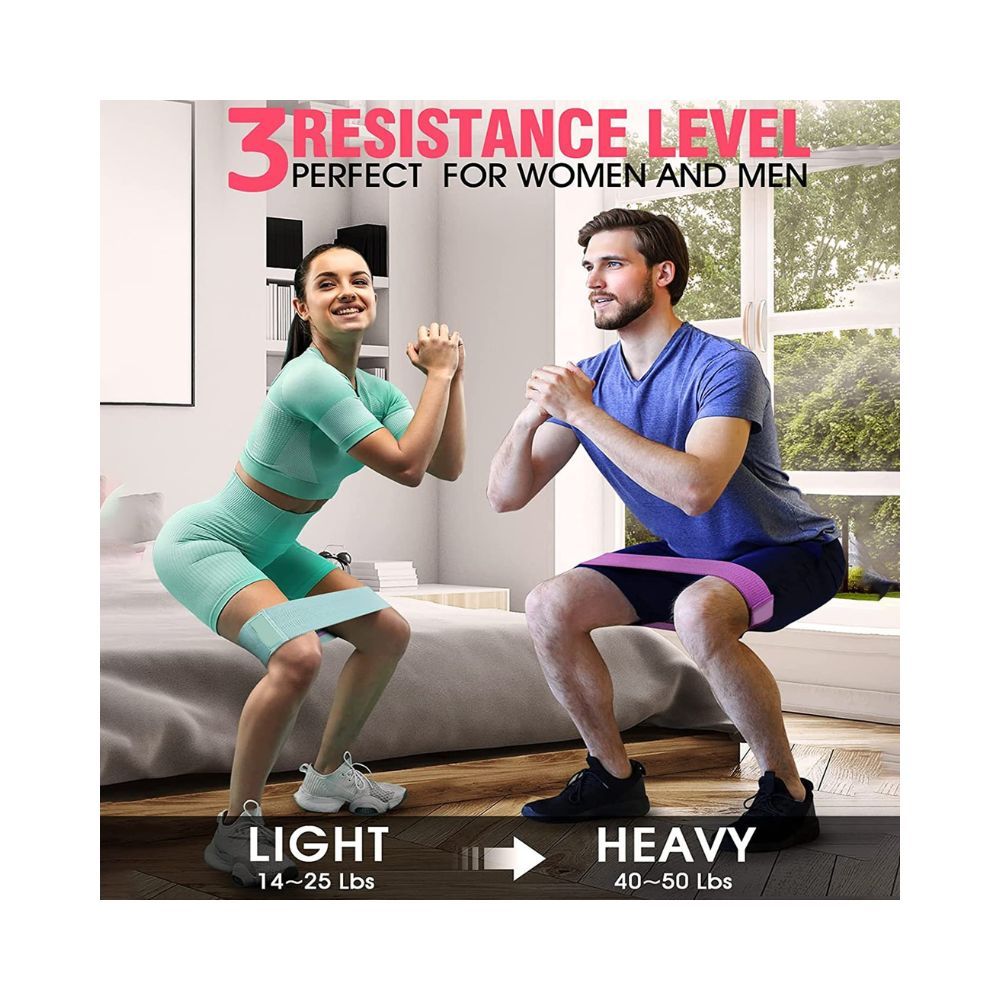 Wearslim Professional Resistance Workout Loop Bands for Legs, Butt, Booty, Glute, Leg & Thigh Exercising
