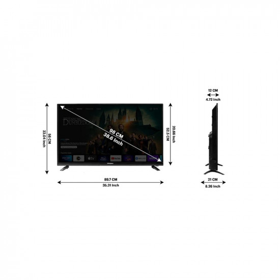 Westinghouse 106 cm 43 inches Full HD Smart Certified Android LED TV WH43SP99 Black