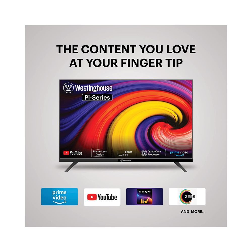 Westinghouse 80 cm (32 inches) Pi Series HD Ready Smart LED TV WH32SP17 (Black)