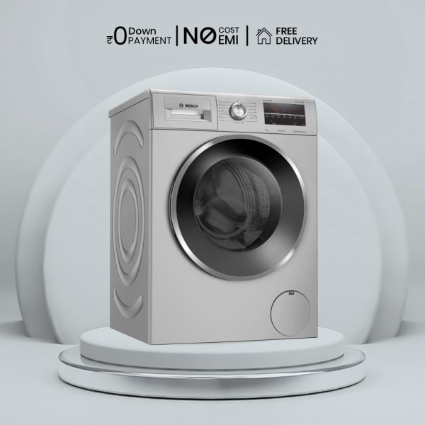 Bosch 8 Kg Fully Automatic Front Load Washing Machine (WAJ2846SIN, Silver)