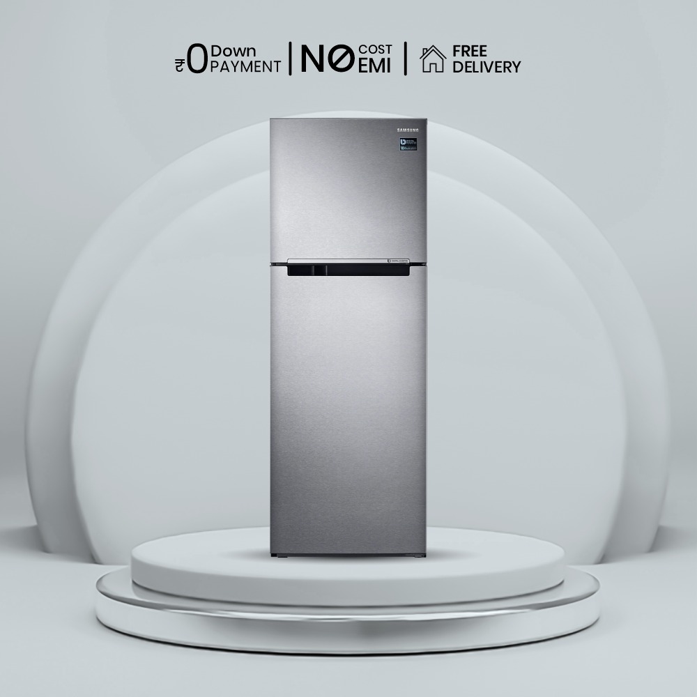 Samsung 275 L 2 Star Inverter Frost-Free Double Door Refrigerator (RT30T3722S8/HL, Elegant Inox, Convertible)