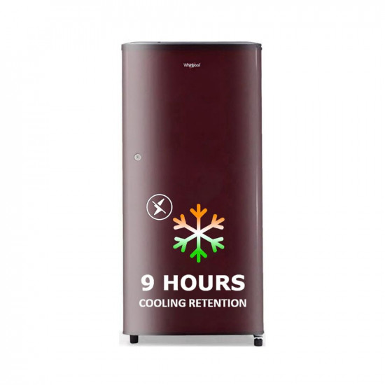 Whirlpool 184 L 2 Star Direct-Cool Single Door Refrigerator (205 WDE CLS 2S SHERRY WINE-Z, Sherry Wine, Large Vegetable Box, 2023 Model)