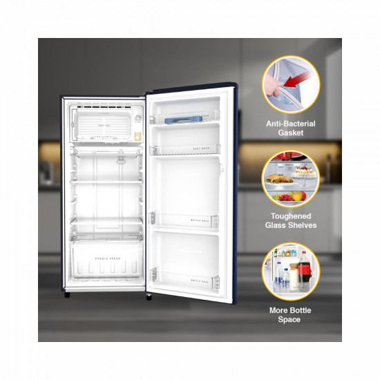 Whirlpool 184 L 3 Star Direct Cool Single Door Refrigerator 205 WDE PRM 3S SAPPHIRE RADIANCE Z
