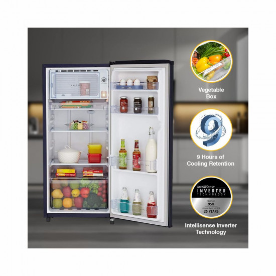 Whirlpool 184 L 3 Star Direct Cool Single Door Refrigerator 205 WDE PRM 3S SAPPHIRE RADIANCE Z