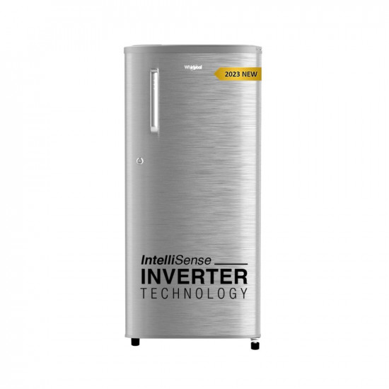 Whirlpool 184 L 4 Star Inverter Direct-Cool Single Door Refrigerator (205 WDE PRM 4S Inv MAGNUM STEEL-Z, Magnum Steel,Grey, 2023 Model)