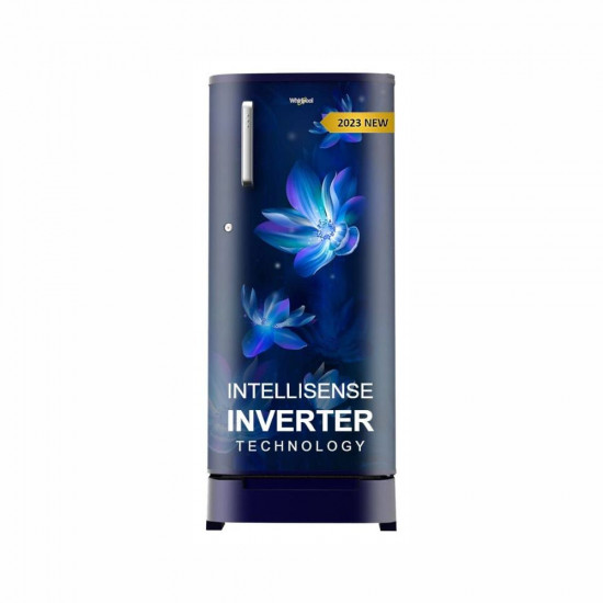 Whirlpool 184 L 4 Star Inverter Direct Cool Single Door Refrigerator 205 WDE ROY 4SInv SAPPHIRE FLOWER RAIN Z