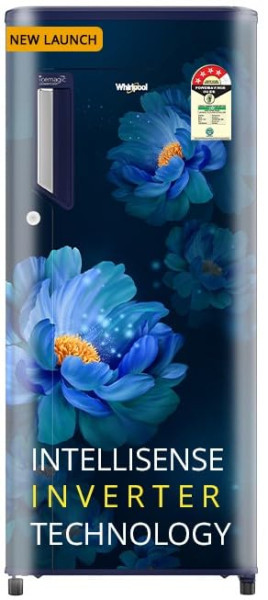 Image of Whirlpool 192 L 4 Star Icemagic Powercool Direct-Cool Single Door Refrigerator (215 IMPC PRM 4S SAPPHIRE PEONY-Y, Blue, 2026 Model)