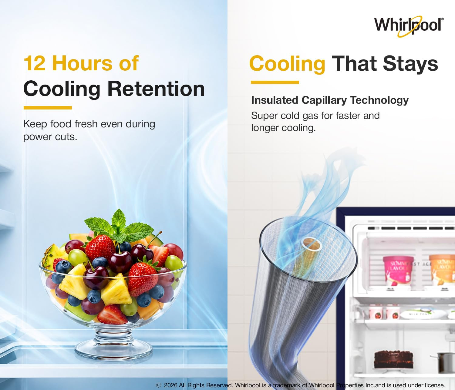 Whirlpool 192 L 4 Star Icemagic Powercool Direct-Cool Single Door Refrigerator 215 IMPC PRM 4S SAPPHIRE PEONY-Y Blue 2026 Model