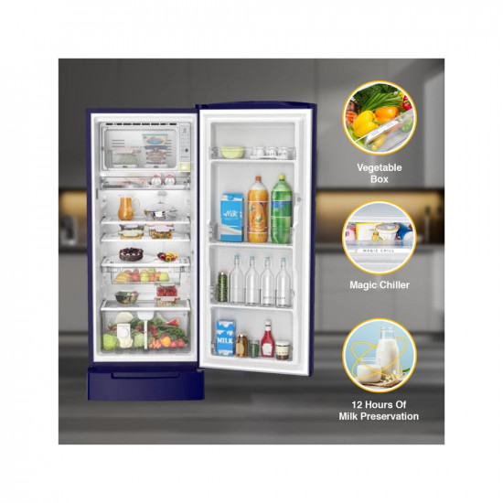 Whirlpool 192 L 4 Star Inverter Direct Cool Single Door Refrigerator 215 IMPRO ROY 4S Inv SAPPHIRE MULIA Z