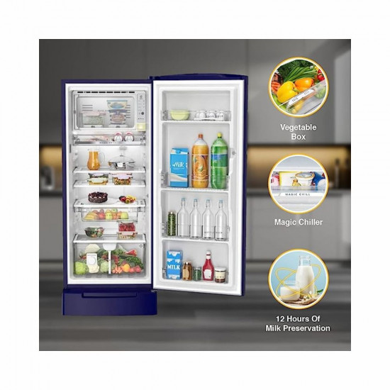 Whirlpool 207 L 5 Star Inverter Direct Cool Single Door Refrigerator 230 IMPRO ROY 5S INV SAPPHIRE ABYSS Z