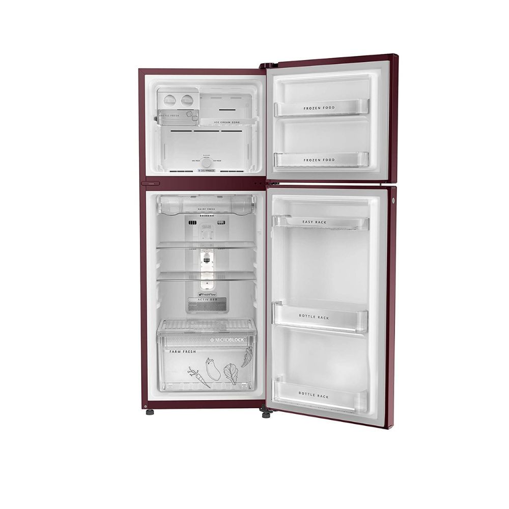 Whirlpool 245 L 2 Star Frost-Free Double Door Refrigerator (NEO 258H ROY 2S, Wine Viola)