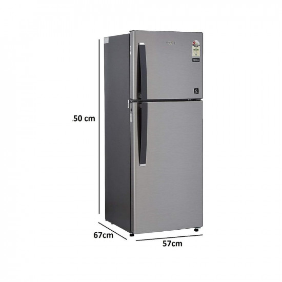 Whirlpool 245 L 2 Star Frost-Free Double Door Refrigerator (NEOFRESH 258LH CLS PLUS 2S, German Steel, 2022 Model)