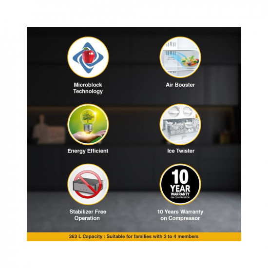 Whirlpool 300 L Frost Free Multi-Door Refrigerator(FP 313D Protton Roy, Alpha Steel)