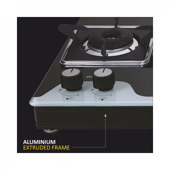 Whirlpool 4 Burner Heavy Duty Forged Brass Gas Stove with Rust Free Body (GRANDIOSA Ultra 704 CT) - Manual Ignition