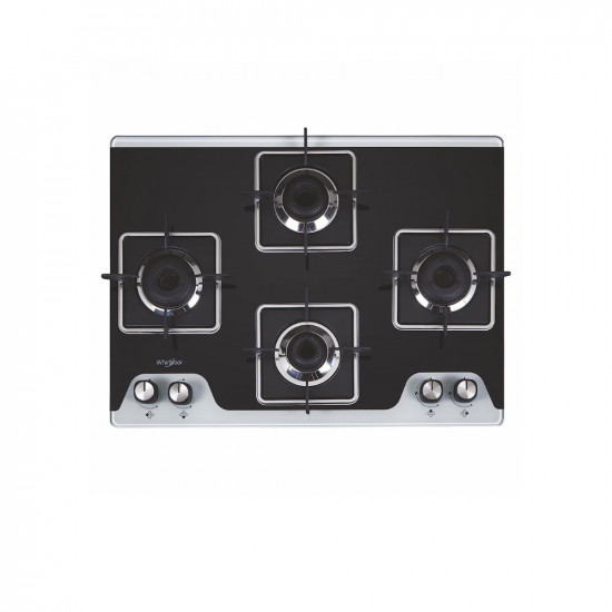 Whirlpool 4 Burner Heavy Duty Forged Brass Gas Stove with Rust Free Body (GRANDIOSA Ultra 704 CT) - Manual Ignition