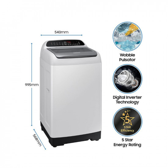 Whirlpool 7 5 Kg 5 Star Royal Fully Automatic Top Load Washing Machine WHITEMAGIC ROYAL 7 5 GENX