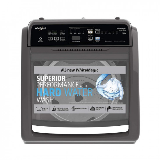 Whirlpool 7 5 Kg 5 Star Royal Plus Fully Automatic Top Loading Washing Machine WHITEMAGIC ROYAL PLUS 7 5