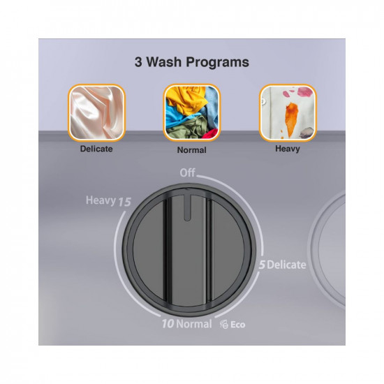 Whirlpool 7 Kg 5 Star Superb Atom Semi Automatic Top Loading Washing Machine SUPERB ATOM 70I Grey Dazzle