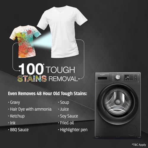 Whirlpool 7 kg Fully Automatic Front Load Washing Machine 33046 MidNight Grey - product image 4