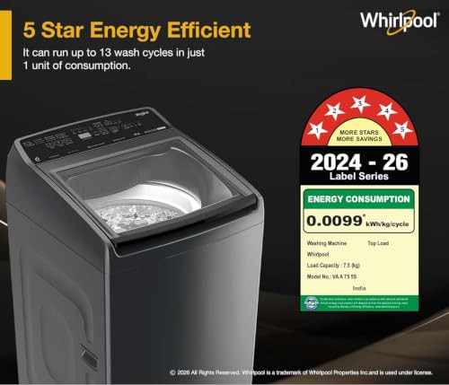 Whirlpool 75 kg Fully Automatic Top Load Washing Machine MAGIC CLEAN PRO SW 75 H MidnightGrey - product image 2