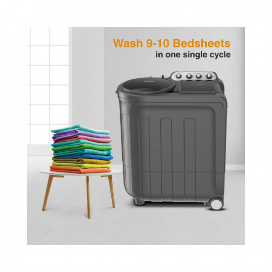 Whirlpool 9 kg 5 Star Semi-Automatic Top Loading Washing Machine (ACE 9.0 TRB DRY GREY DAZZLE (10YR)-NH)