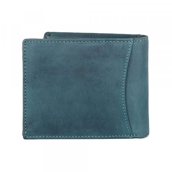 WildHorn Blue Hunter Leather Wallet for Men