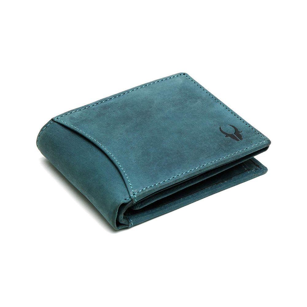 WildHorn Blue Hunter Leather Wallet for Men