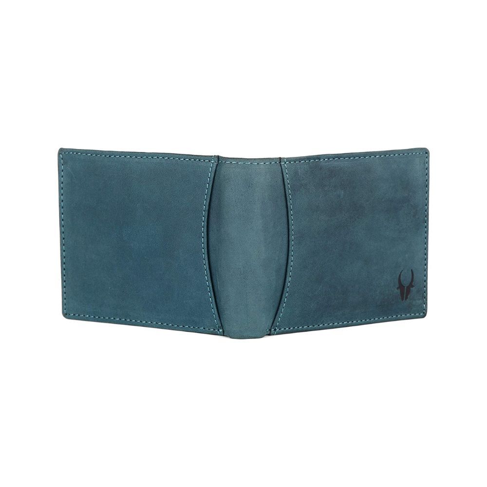 WildHorn Blue Hunter Leather Wallet for Men