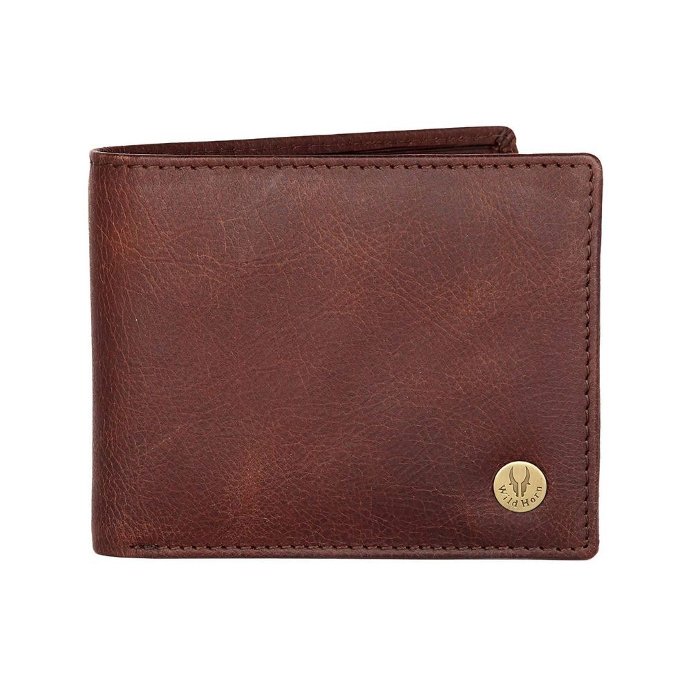WildHorn Brown RFID Blocking Leather Wallet for Men