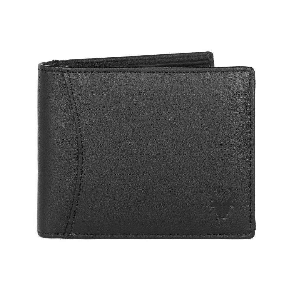 WildHorn India Matte Black Leather Men's RFID Wallet (WH1173)