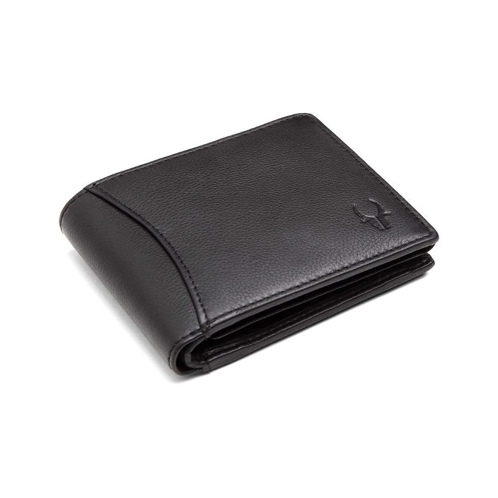 WildHorn India Matte Black Leather Men's RFID Wallet (WH1173)