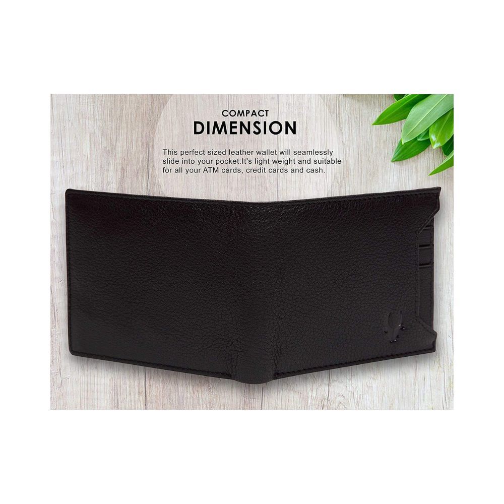 WildHorn Oliver Black Leather Wallet for Men