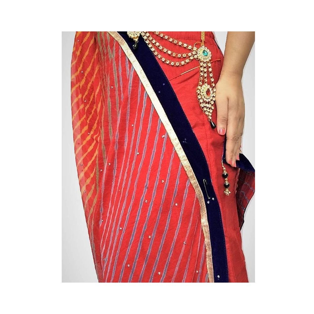 WomenSky Stylish Bridal Jewellery Half kamarband for Girl Challa Gold Polish Fashion Jewellery kamarband for Girls Waist Jewelry