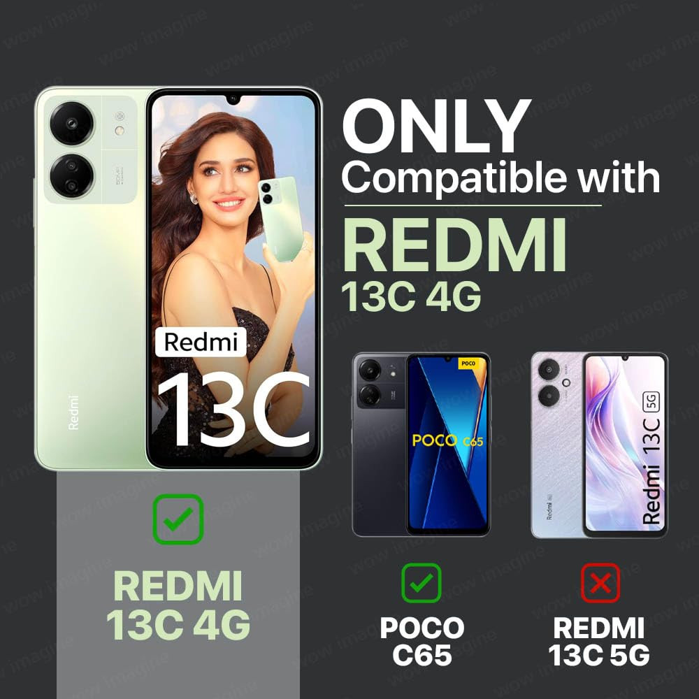 Clear case Transparent Shockproof Phone Case For Xiaomi Redmi 13C case