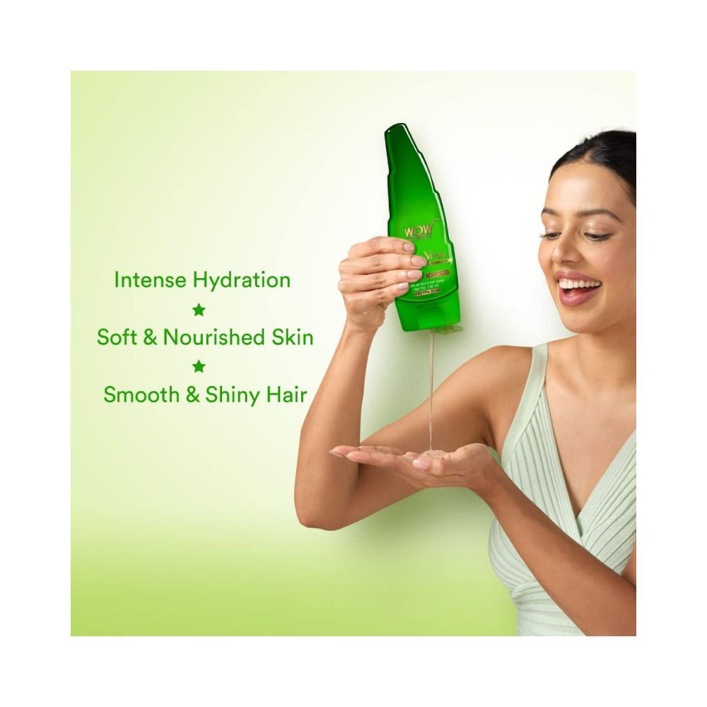 WOW Skin Science 99% Pure Aloe Vera Gel for Face, Skin & Hair - 150ml