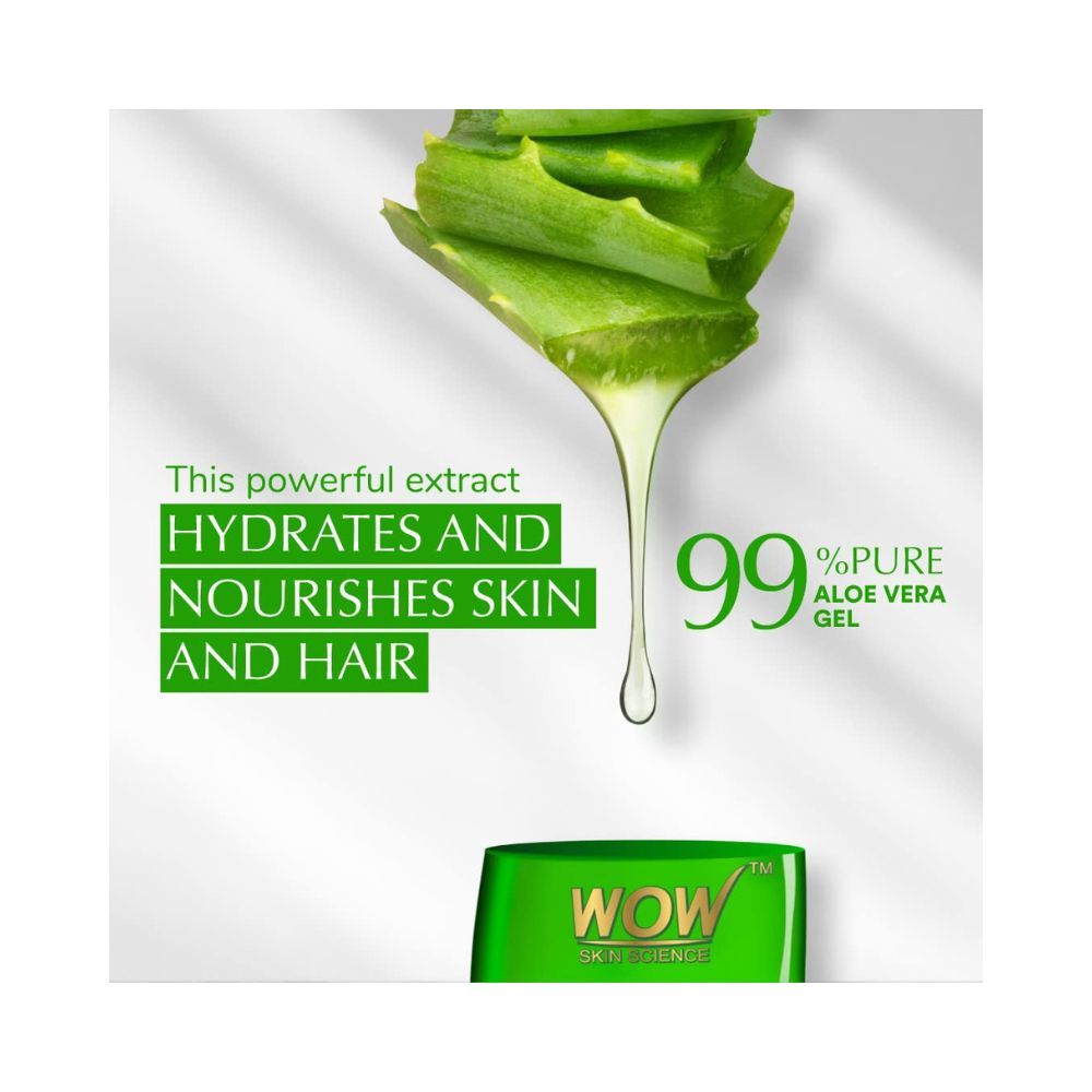 WOW Skin Science 99% Pure Aloe Vera Gel for Face, Skin & Hair - 150ml