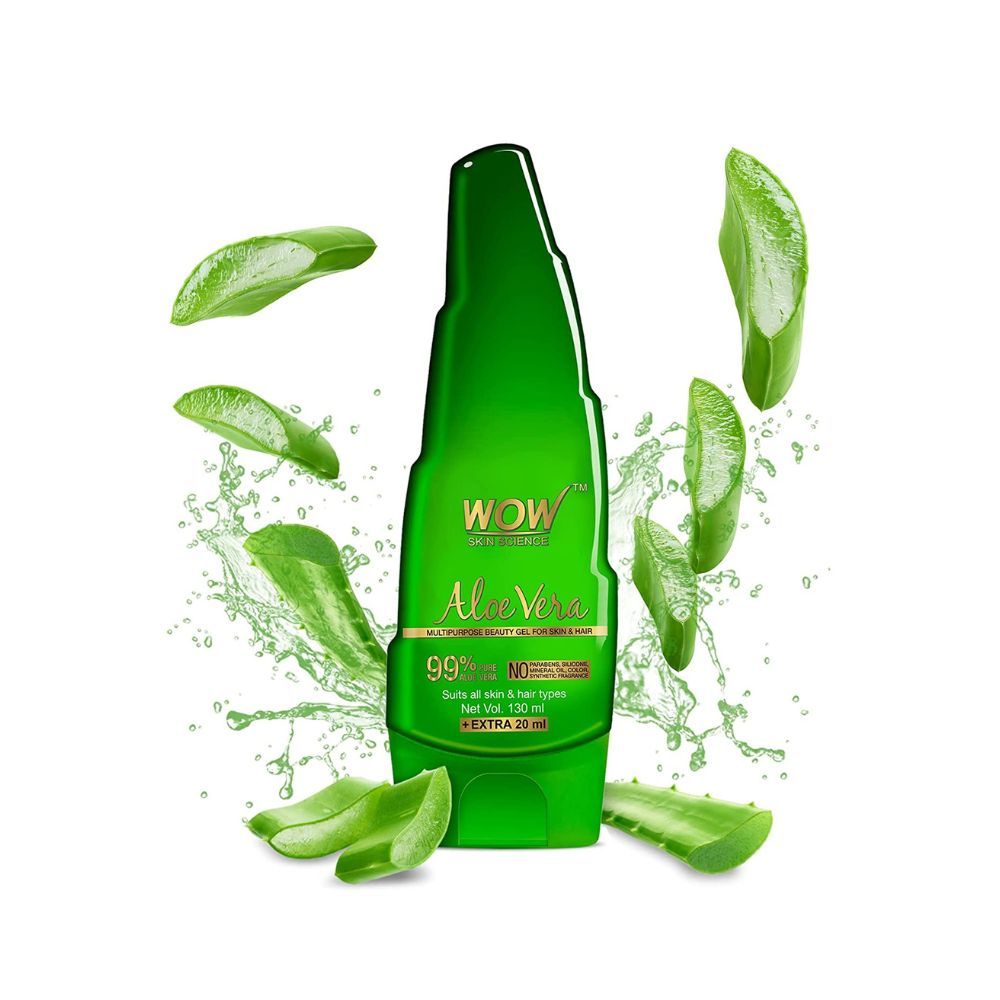 WOW Skin Science 99% Pure Aloe Vera Gel for Face, Skin & Hair - 150ml